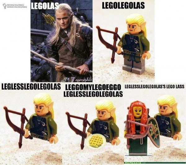 Legless Leggomyeggo Lego Legolas's Lego Lass